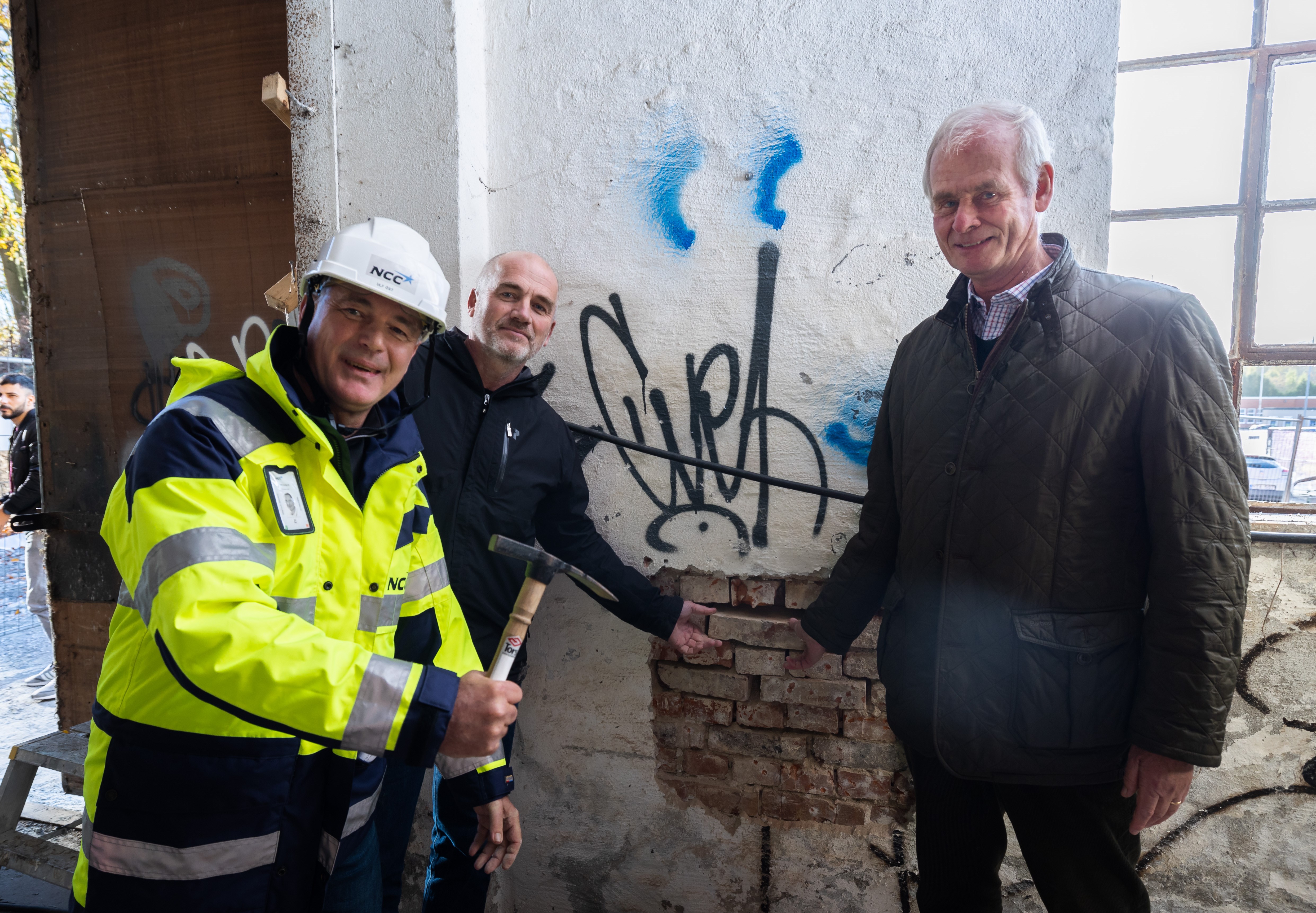 NCC, Link och Ebo inviger bygget på Spritfabriken