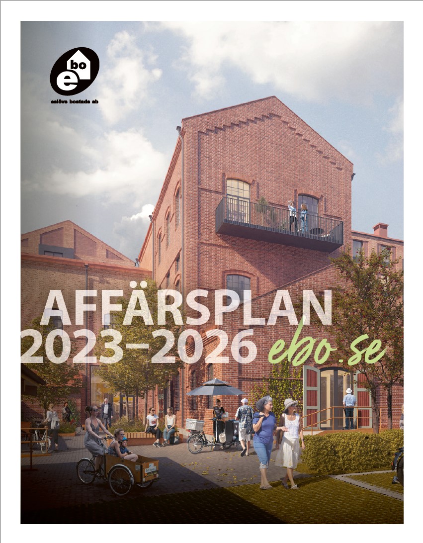 framsida på affärsplan