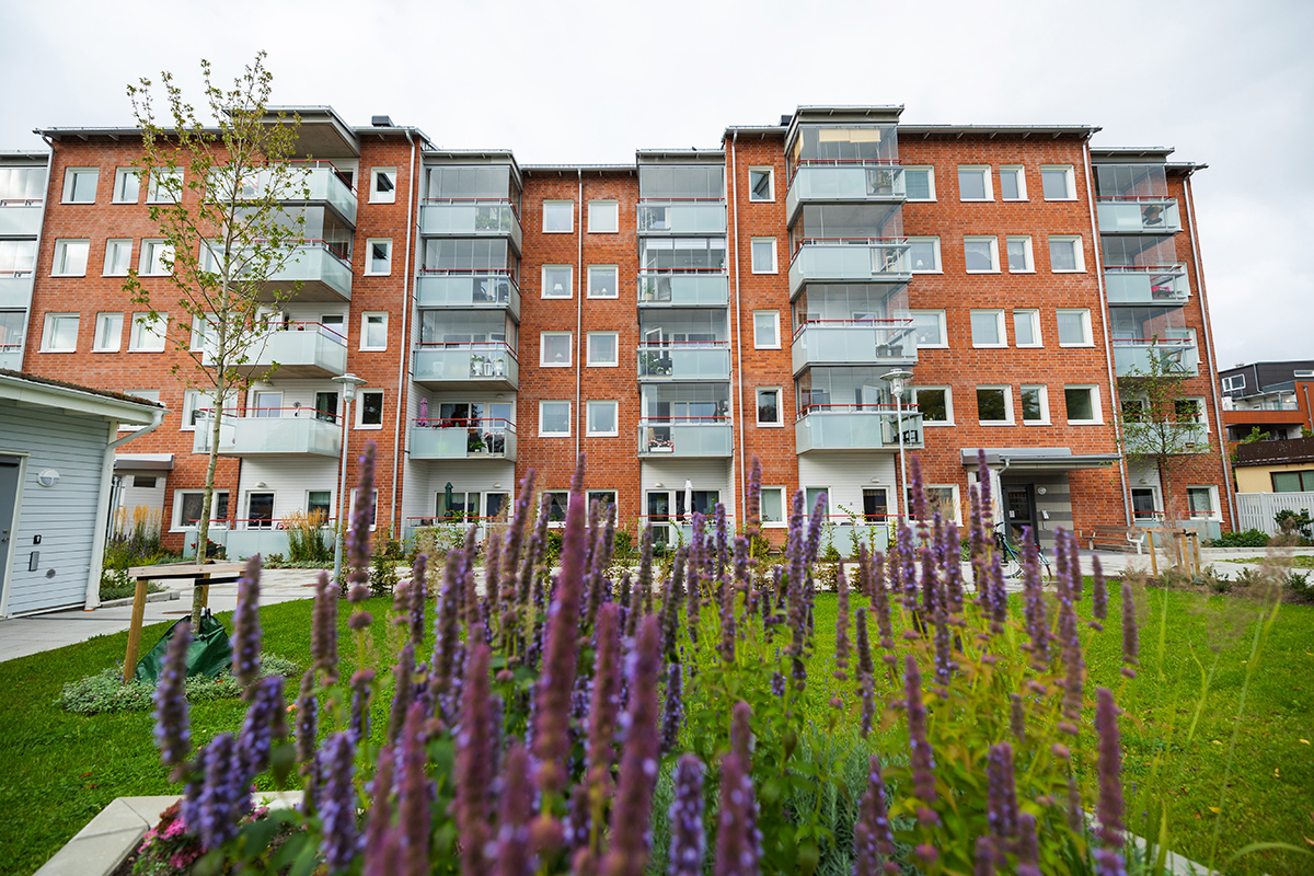 Bild från gården på Kvarngatan 27/29