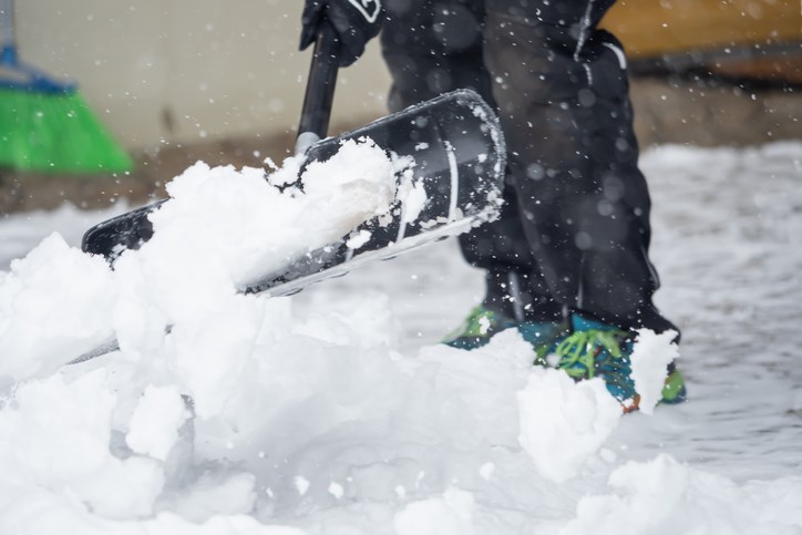 Snöskottning för hand