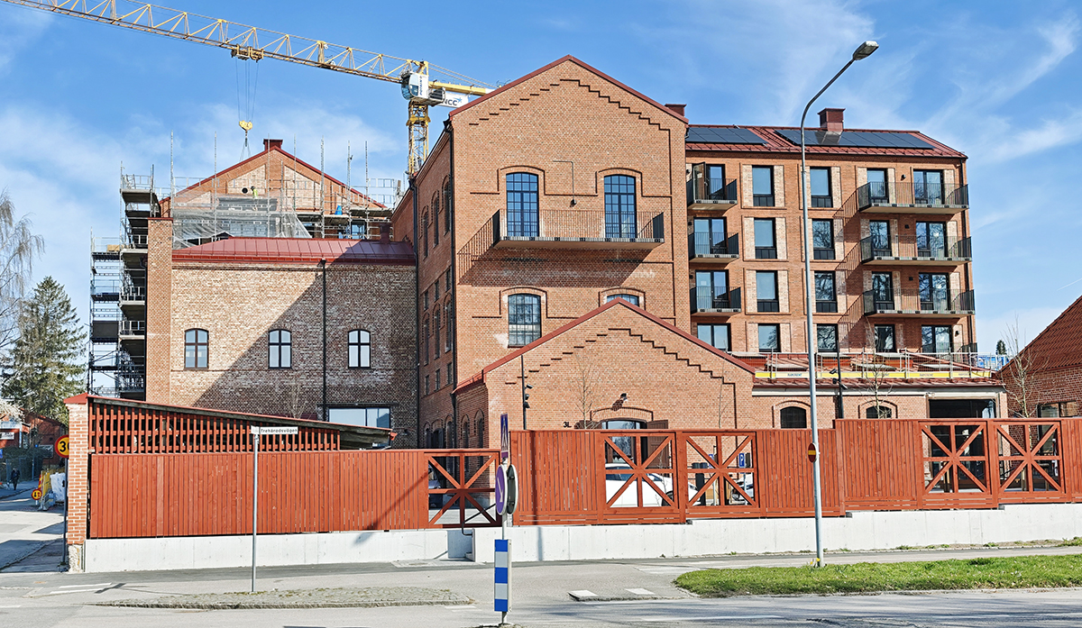 Spritfabriken i Eslöv sedd från söder.